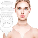 Kit com 11 Adesivos para Rugas e Linhas de Expressão Reutilizável - Facial, Pescoço e Colo